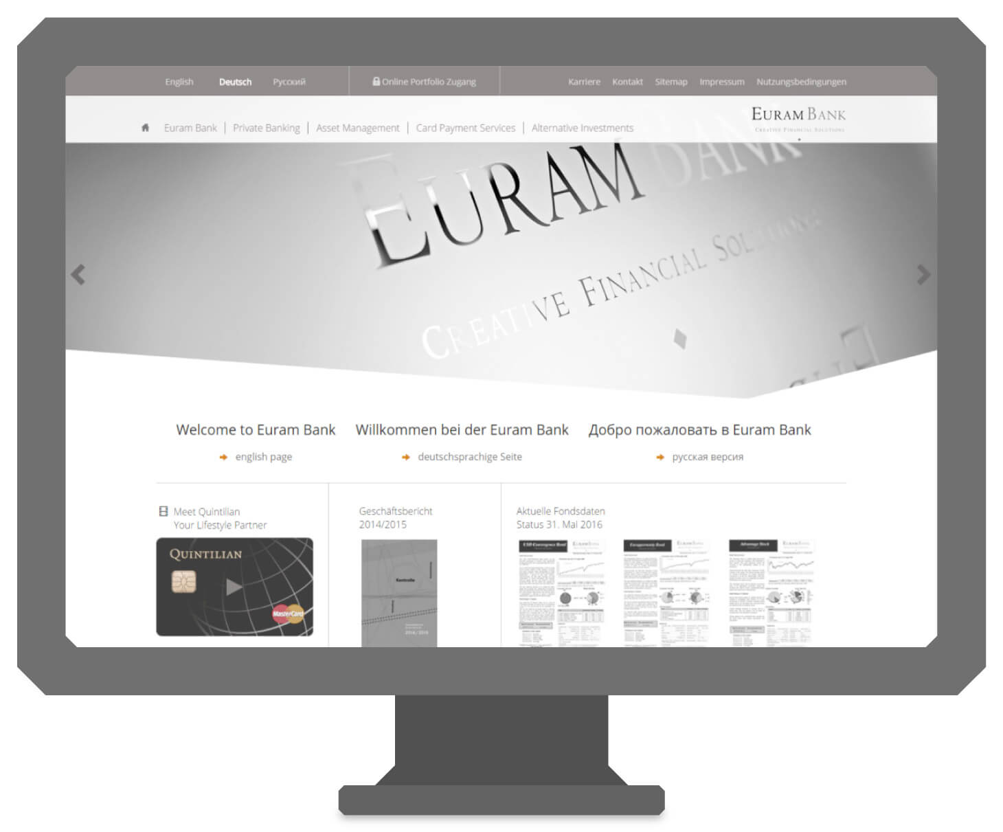 EuramBank_desktop-homepage-UI